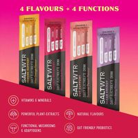 SaltWTR Raspberry Salt - Sugar-free Electrolytes - Sports Recovery Hydration - 8 Pack